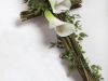 Rustic Cross Bamboo frame with Calla Lily 3ft