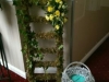 Ladder and Bucket made from flowers