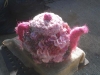 Teapot made from flowers 3d