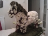 Horse made from flowers
