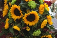 SUNFLOWER 4ft CASKET SPRAY