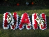 Carnation Front Funeral Tribute letters