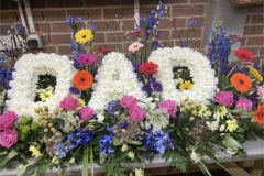 DAD in Garden funeral tribute