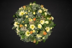 floral funeral posy 14"