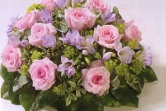 floral posy funeral tribute 12"