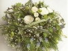 contemporay floral funeral posy 14"