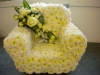 Armchair made from flowers