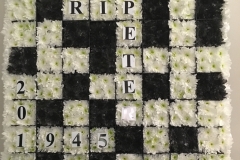 CROSSWORD   made from flowers