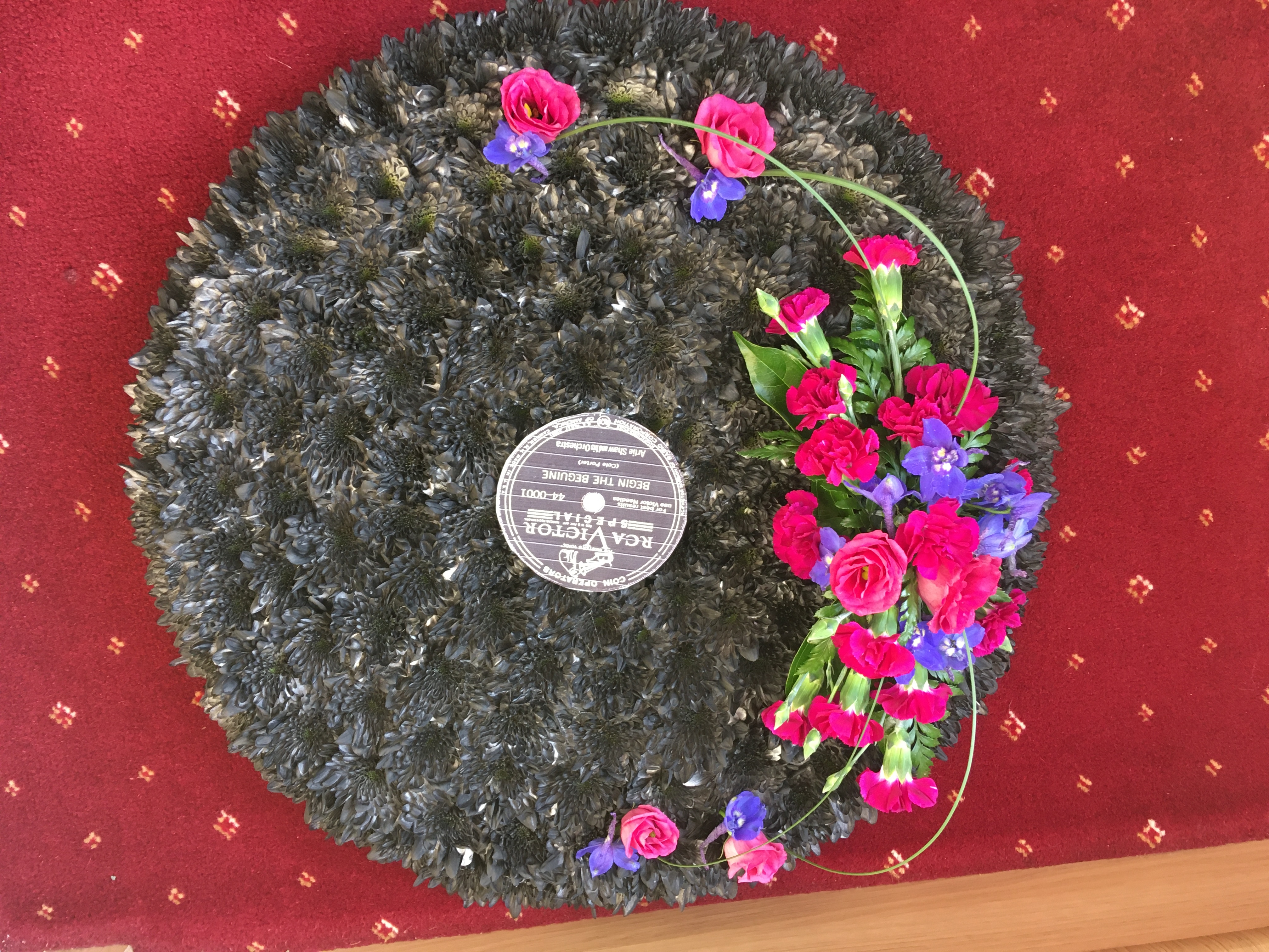 Record made from flowers