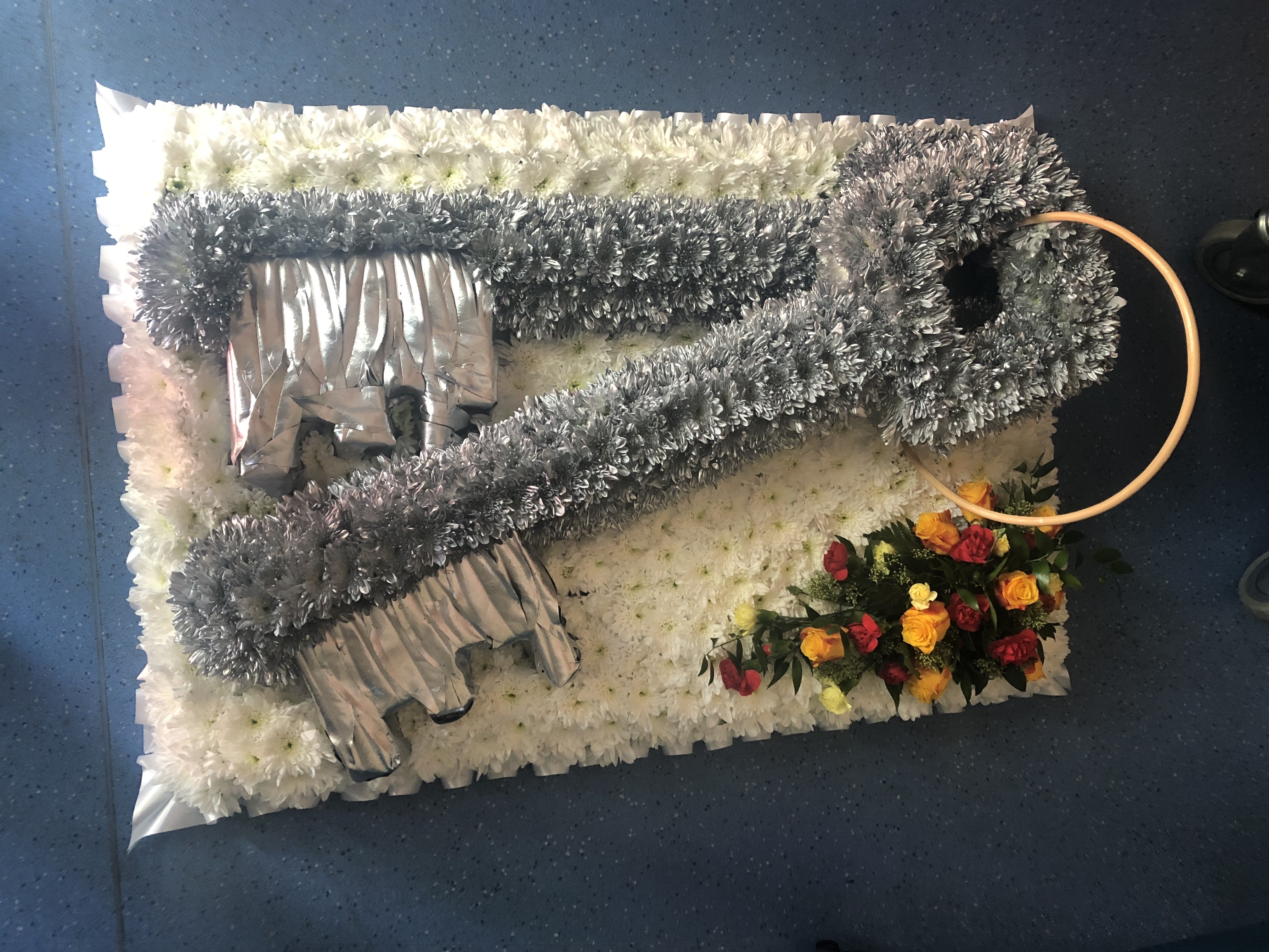 Keys made from flowers