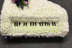 PIANO made from flowers