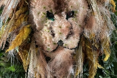 LION made from flowers