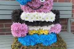 BERTIE BASSETT made from flowers