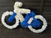 Bicycle made from flowers
