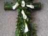 Key of life Cross made with flowers