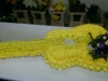 Guitar made from flowers