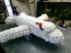 Jet Plane made from flowers
