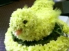 Duck made from flowers
