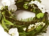 woodland/rustic style funeral wreath 14"