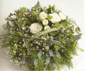 Posy pad and bowl funeral flowers