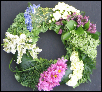 Cluster Funeral Wreath